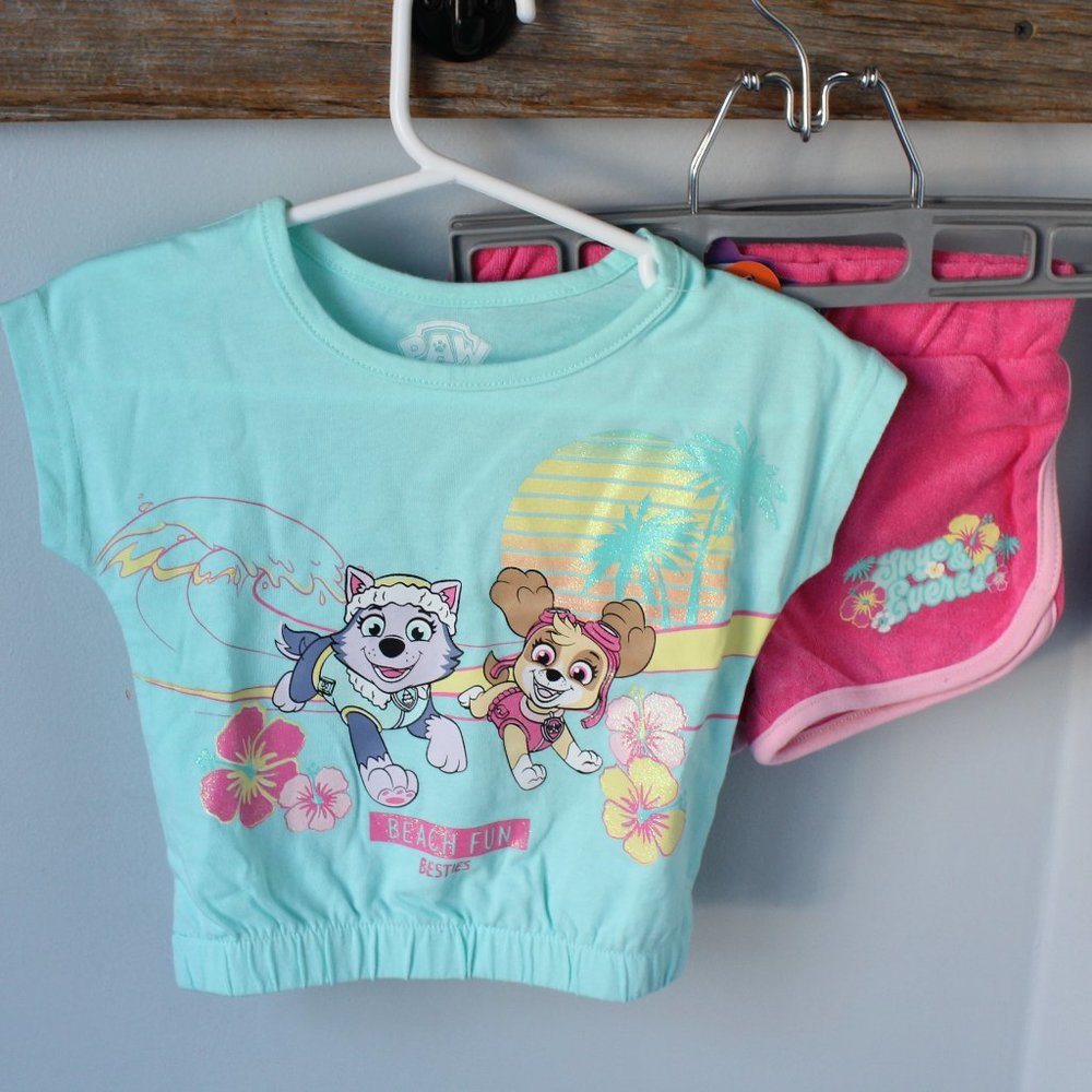 Paw Patrol Size 2T Girls 2Piece Short Set
